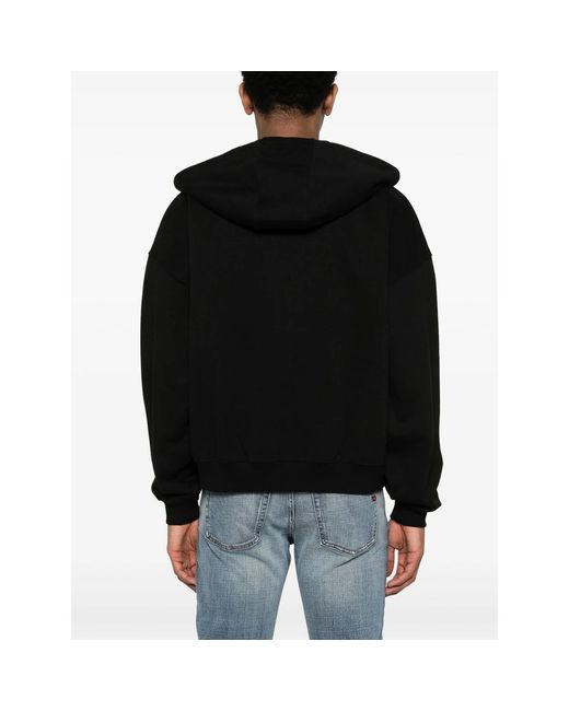 Cole Buxton Black International Logo-Print Hoodie for men