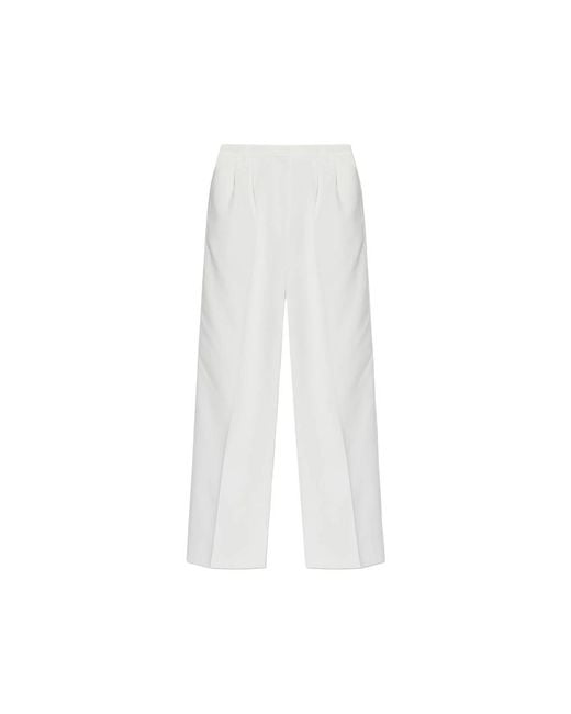 IRO White Helis Pleated Trousers