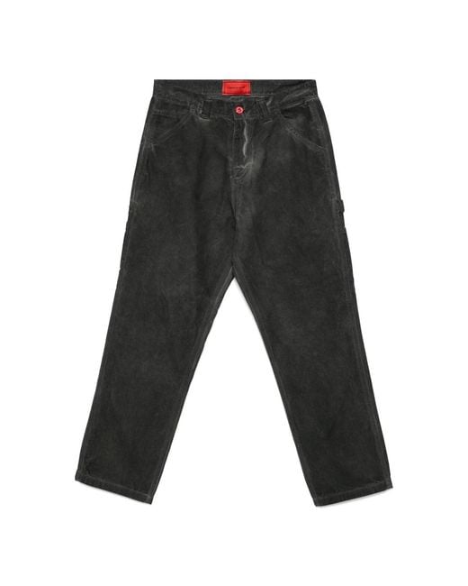 Vision Of Super Black Logo-Patch Jeans for men