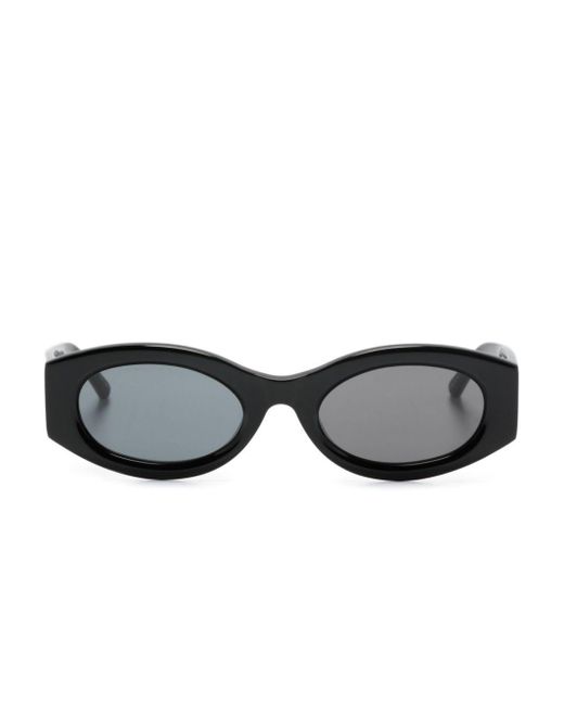 The Attico Black X Linda Farrow Berta Rectangle-Frame Sunglasses