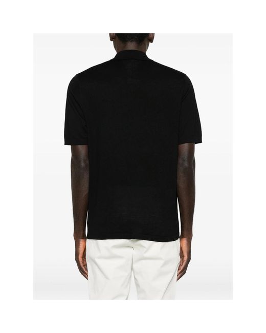 Samsøe & Samsøe Black Buttoned Polo Shirt for men