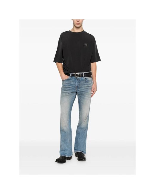 HTC Black Stud-Embellished Logo-Print T-Shirt for men