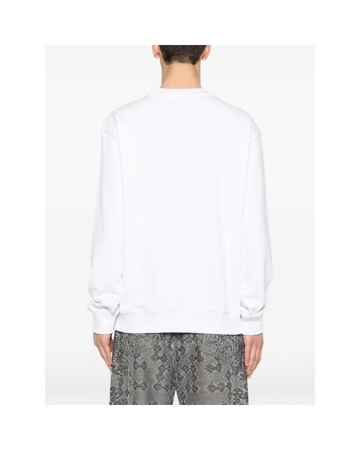 Versace Jeans Couture Blue Graphic-Print Sweatshirt for men