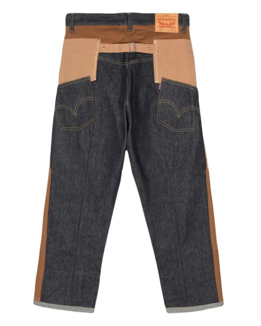 Junya Watanabe Natural Xlevis Patchwork Jeans for men