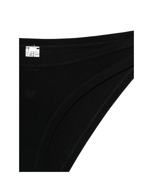 Baserange Black Ribbed Briefs