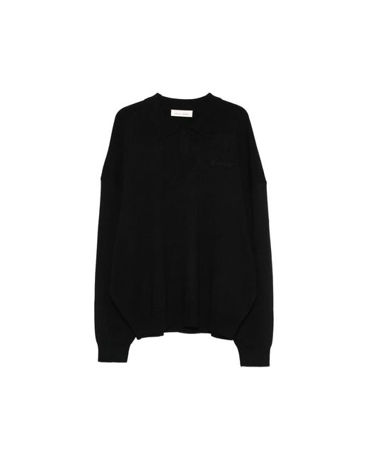 Fear Of God Black Signature 90S Logo-Embroidered Polo Shirt for men