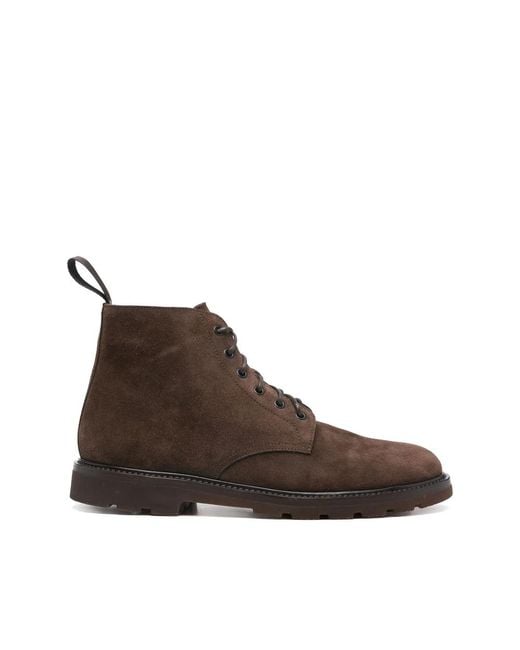 Henderson Brown Leather Ankle Boots for men