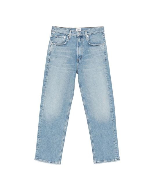 Citizens of Humanity Blue Straight-Leg Jeans