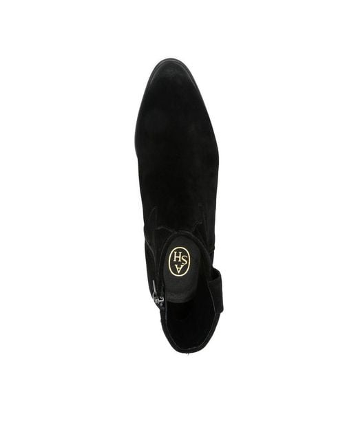 Ash Black 50Mm Suede Ankle Boots
