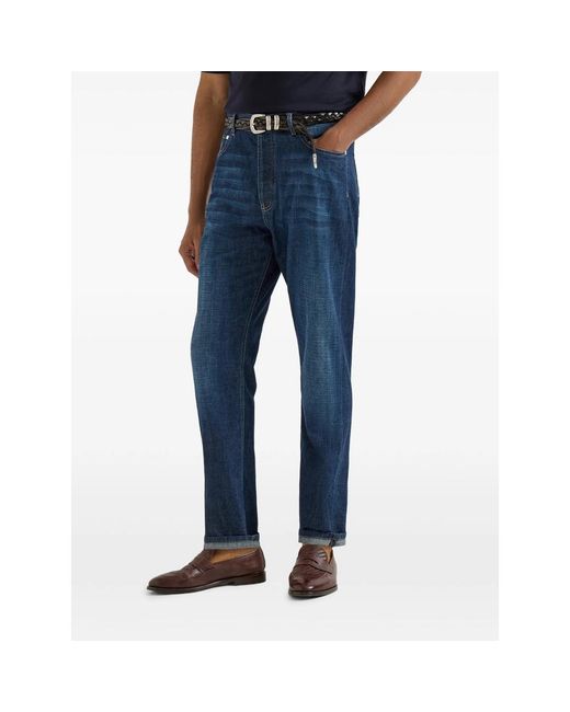 Brunello Cucinelli Blue Denim for men