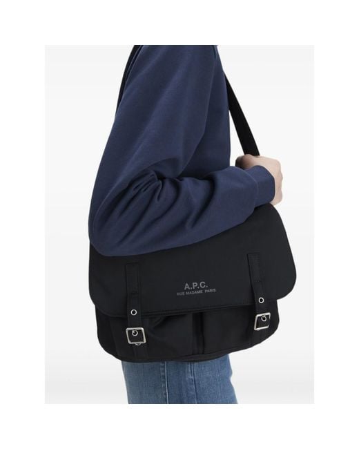 A.P.C. Black Messenger Bags for men