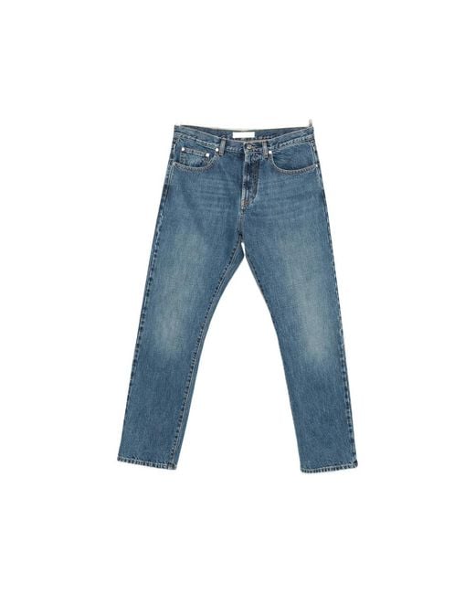 Umit Benan Blue Kevin Faded Straight-Leg Jeans for men