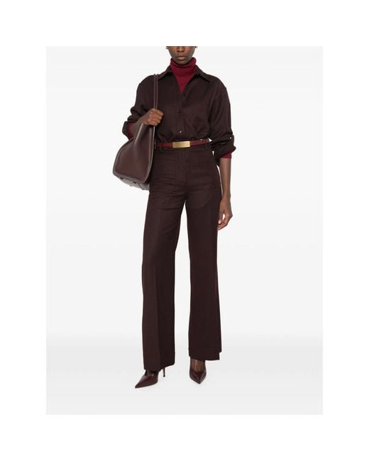 Victoria Beckham Brown Trousers