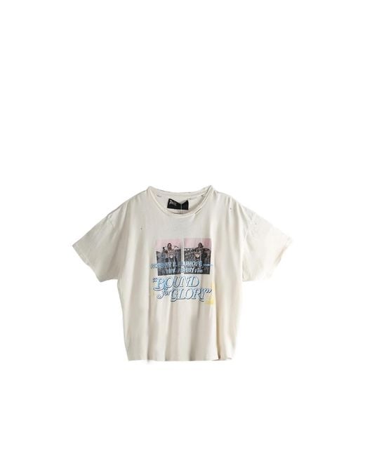 Paly Hollywood White Bound Glory Graphic-Print T-Shirt for men