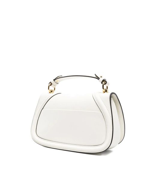 Gucci White Medium Blondie Leather Cross Body Bag