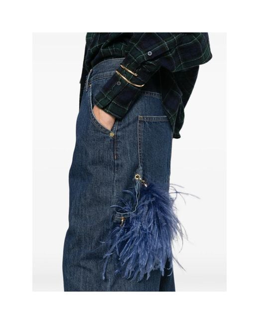 DARKPARK Blue Raw-Cut Jeans