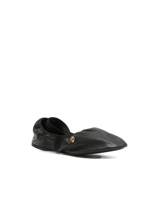 Versace Black Ballet Flats