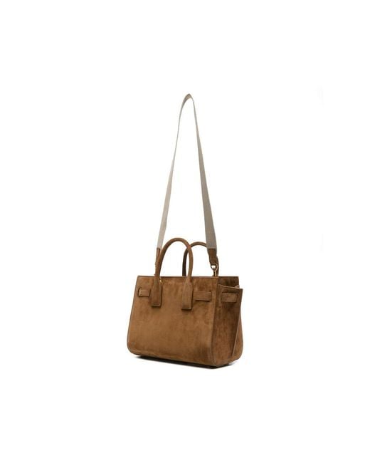 Saint Laurent Brown Tote Bags