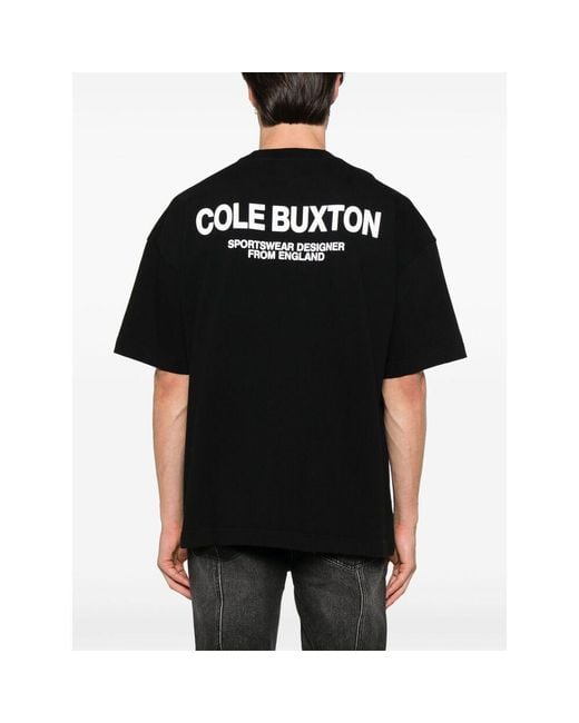 Cole Buxton Black Cotton T Shirts for men