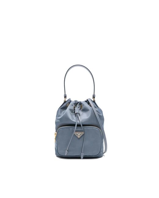 Prada Blue Bucket Bags