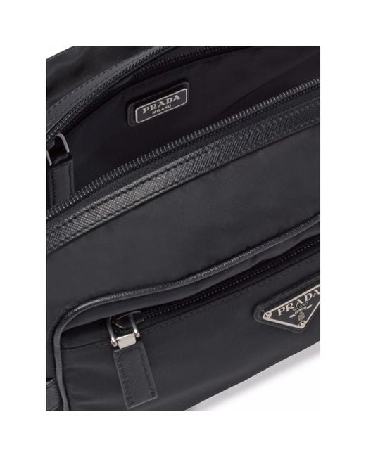 Prada Black Wash Bags for men