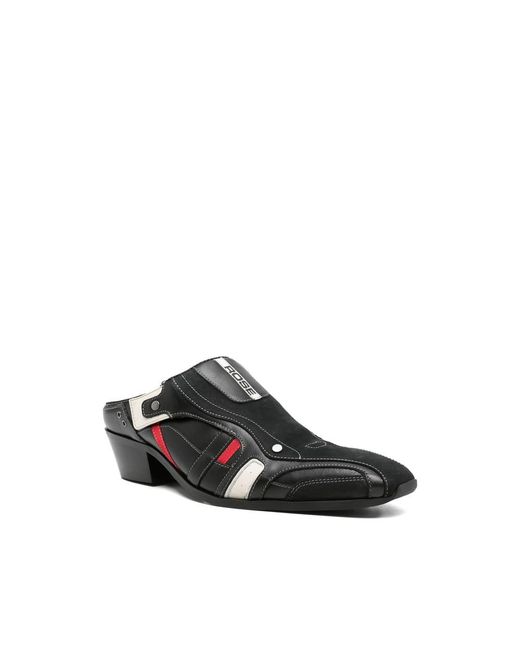 Martine Rose Black Heeled Mules for men