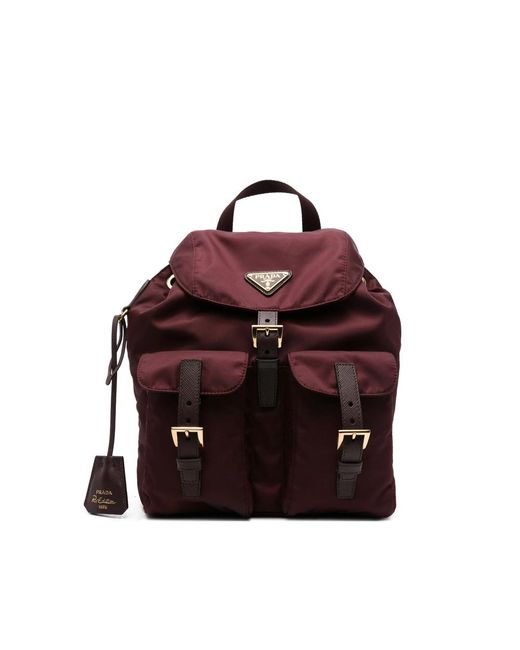 Prada Red Backpacks for men