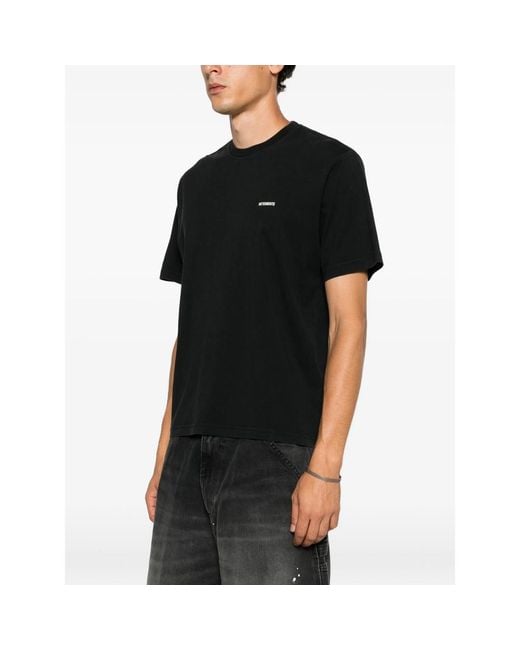 Vetements Black Logo-Print Short-Sleeve T-Shirt for men