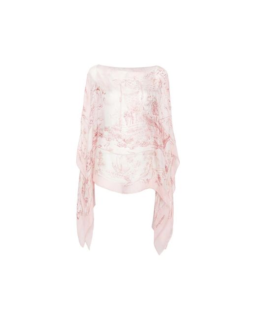 Ferragamo Pink Floral-Print Tunic
