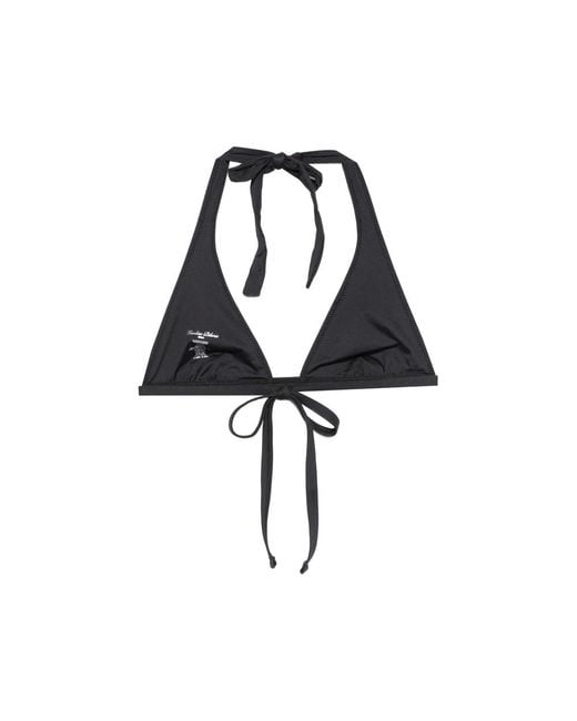 Frankie's Bikinis Black Frank Halterneck Triangle Bikini Top