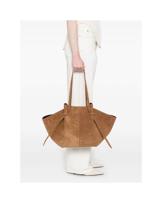 Yuzefi Brown Large Mochi Tote Bag