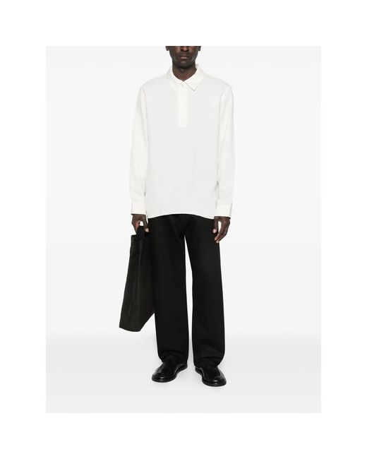 Studio Nicholson White Collar Shirt for men