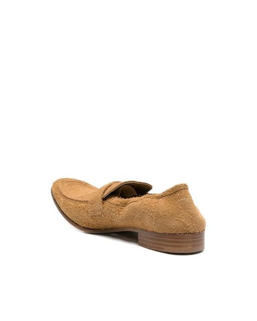 MM6 by Maison Margiela Natural Penny-Slot Loafers for men