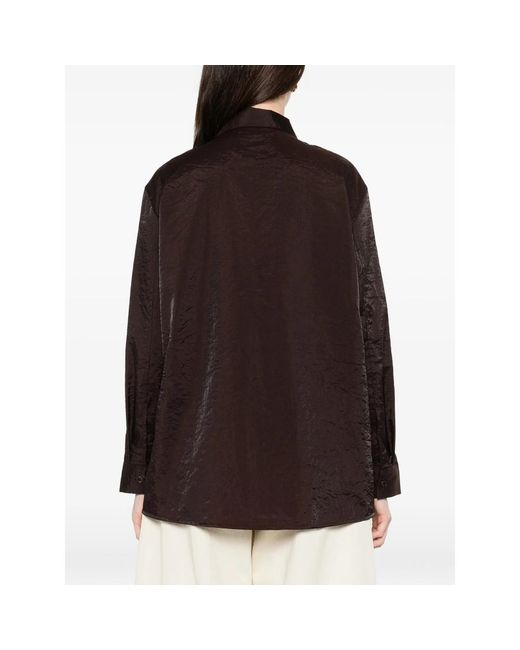 Studio Nicholson Black Polo-Collar Shirt