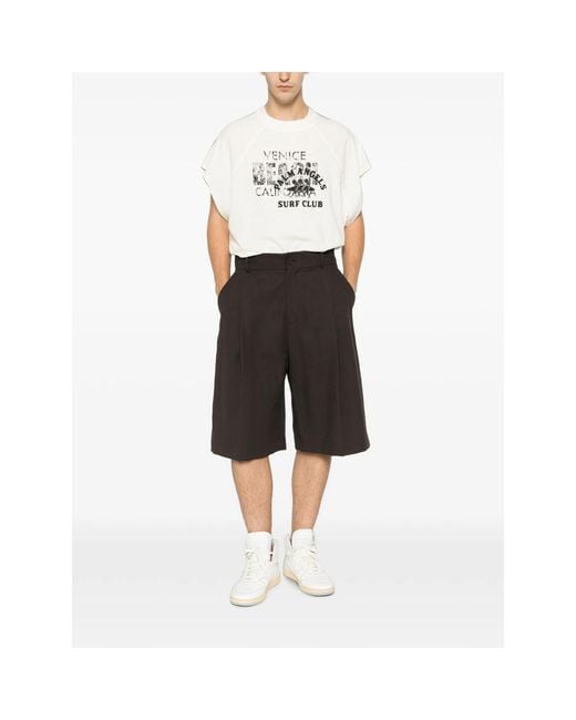 Palm Angels White Neutrals T-Shirts & Vests for men