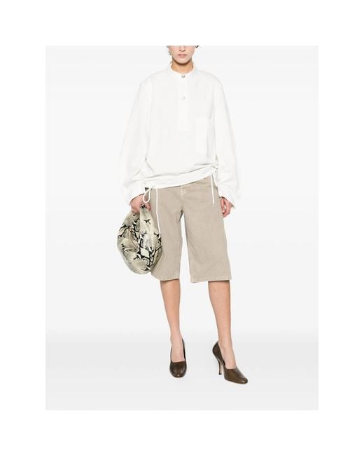 Studio Nicholson White Button Pocket Top