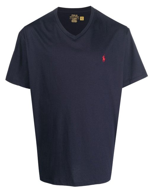 Polo Ralph Lauren Blue Polo Pony Short-sleeve T-shirt for men