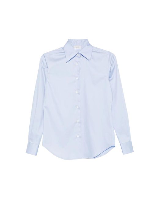 Mazzarelli Blue Long-Sleeve Button-Up Shirt