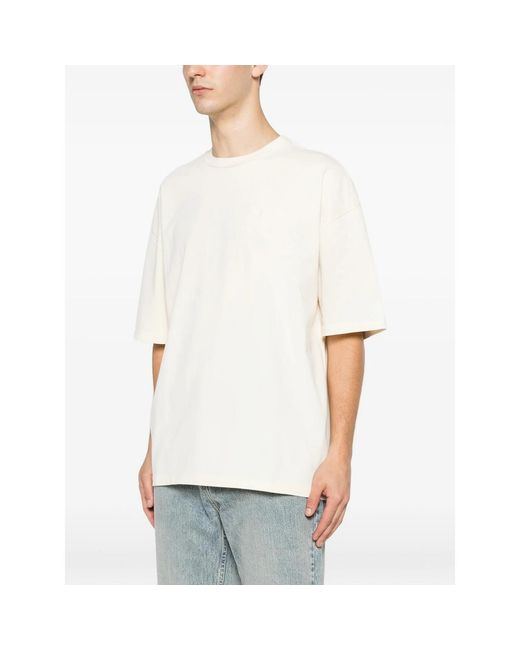 Amiri White T-Shirt Ivory Bandana Patch for men