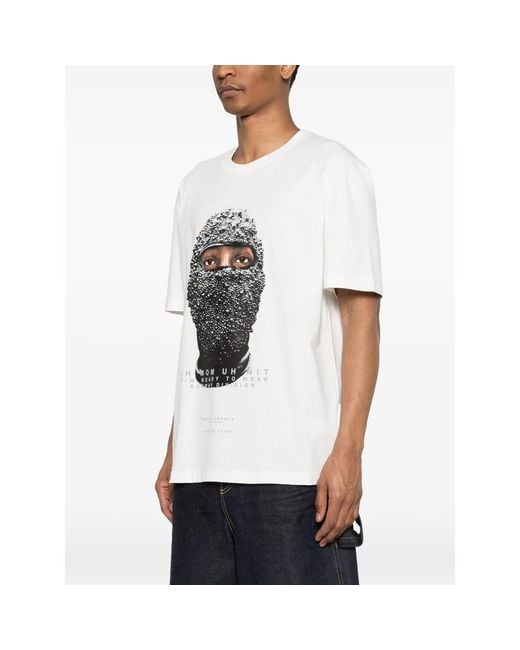Ih Nom Uh Nit White Graphic Print T-Shirt for men