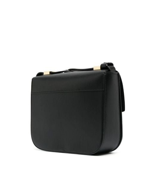 DeMellier London Black Vancouver Leather Shoulder Bag