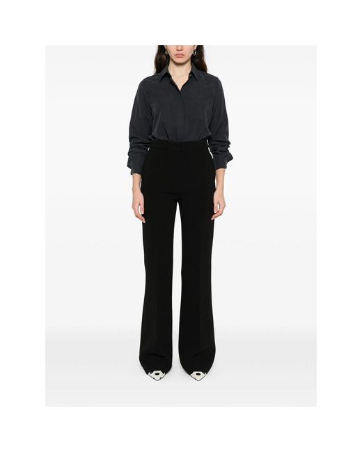 Max Mara Black Breast-Pocket Long-Sleeve Shirt