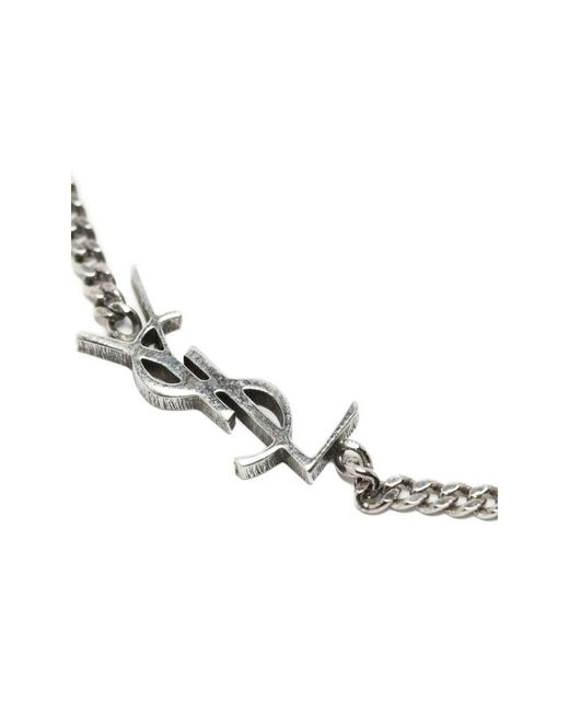 Saint Laurent Metallic Bracelets for men