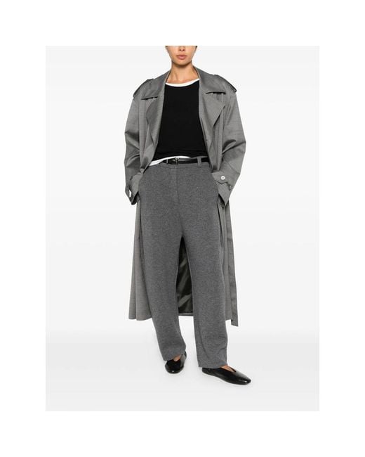 Lisa Yang Gray Wrenda Tapered Trousers