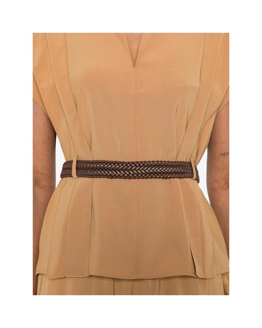 Max Mara Brown Neutrals Tops
