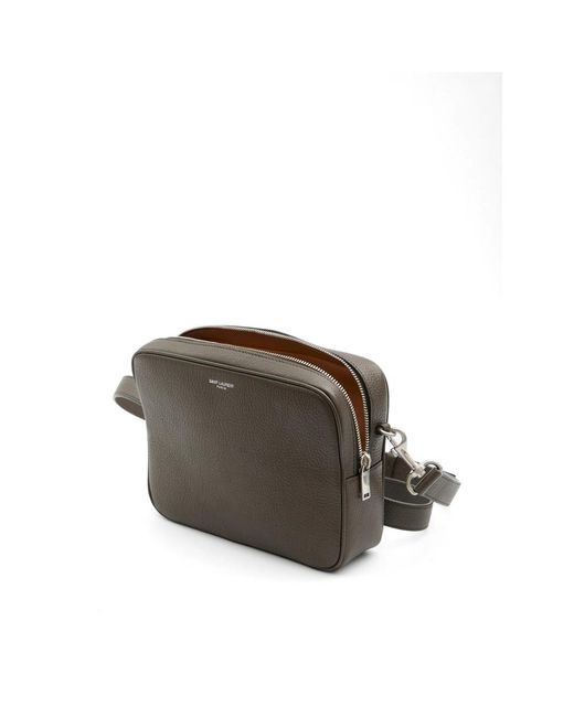 Saint Laurent Brown Messenger Bags for men