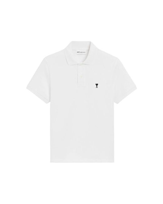 AMI White Polo Shirts for men