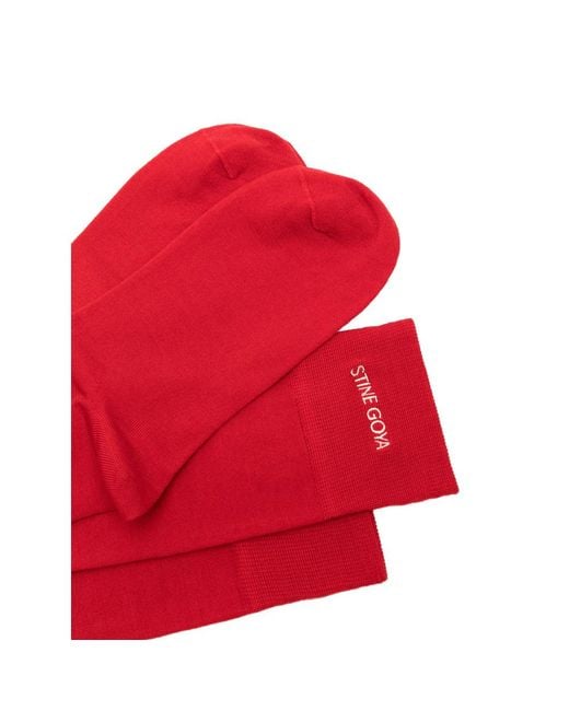 Stine Goya Logo-Embroidered Socks