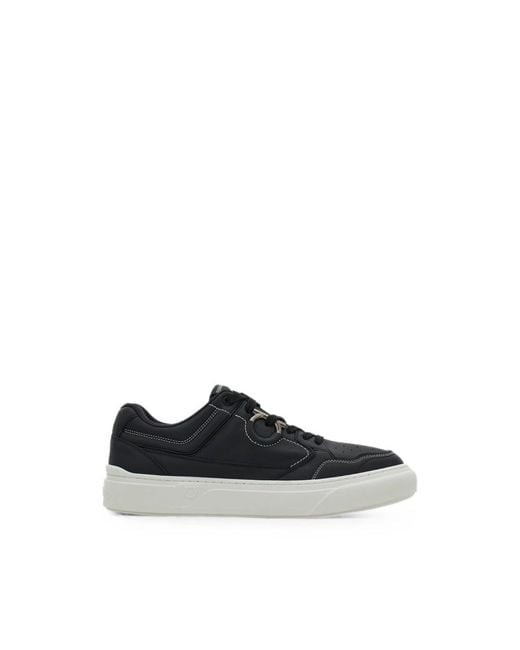 Ferragamo Black Gancini Sneakers for men