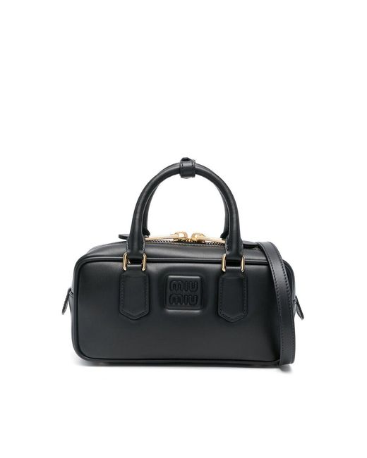 Miu Miu Black Arcadie Tote Bag